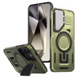 Tok Samsung Galaxy S24 FE, Military MagSafe with camera protection, zöld