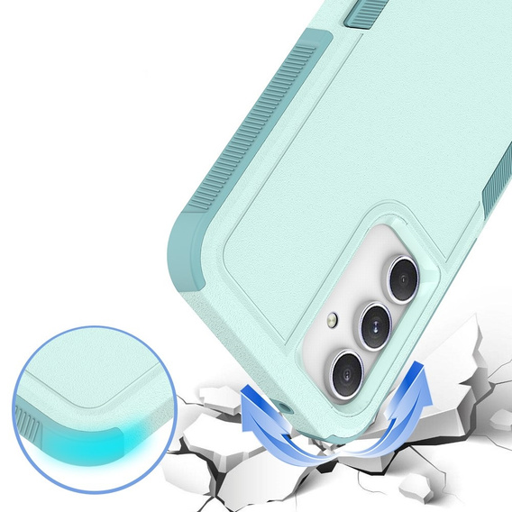 Páncélozott tok Samsung Galaxy S23 FE, Dual Shockproof, zöld