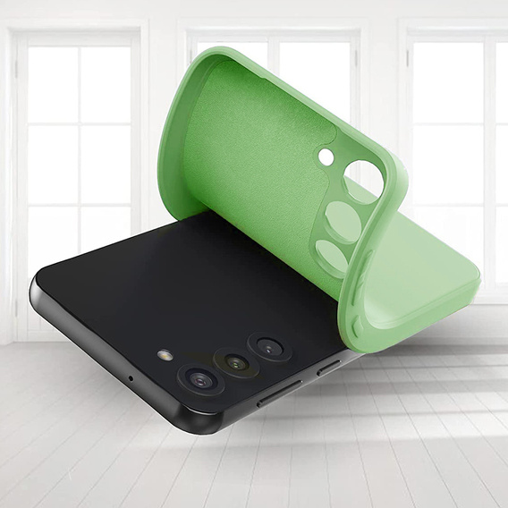 Telefontok a Samsung Galaxy S23 5G, Silicone Lite, zöld