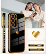 Tok Samsung Galaxy A36, Electro heart, fekete + üveg 9H
