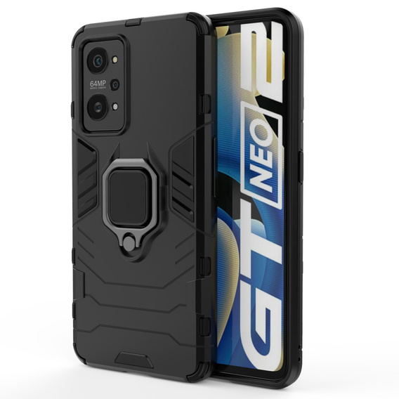 Telefontok a Realme GT 2 / Realme GT Neo 2, Kickstand Ring, fekete