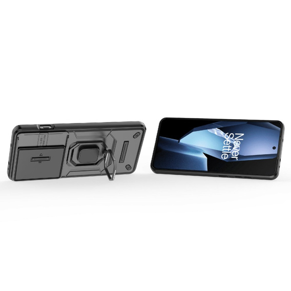 Telefontok a OnePlus 13R, KickStand Camera Lens, fekete