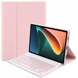 Tok + billentyűzet Xiaomi Pad 5/5 Pro, rózsaszín rose gold