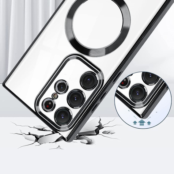 Telefontok a Samsung Galaxy S23 Ultra, MagSafe Hybrid, fekete