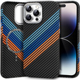 Tok iPhone 14 Pro Max, Carbon Fiber MagSafe, sötétkék