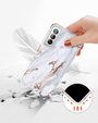 Telefontok a Samsung Galaxy S21 FE, Suritch Full Body Marble, fehér