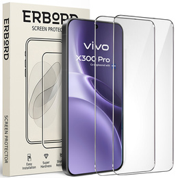 2x ERBORD 9H kemény üveg edzett üveg Vivo X300 Pro készülékhez