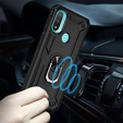 Páncélozott telefontok a Motorola Moto E20/E30/E40, Nox Case Ring, fekete