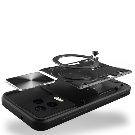 Páncélozott tok Infinix Note 12 2023, CamShield Slide, fekete