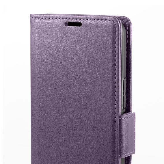 Tok Xiaomi Redmi Note 13 Pro 5G, ERBORD Glossy Litchi, pénztárca patenttal, lila