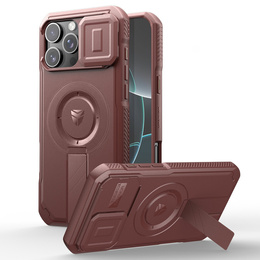 Páncélozott tok iPhone 16 Pro Max készülékhez, Dexnor CamProtect MagSafe, piros
