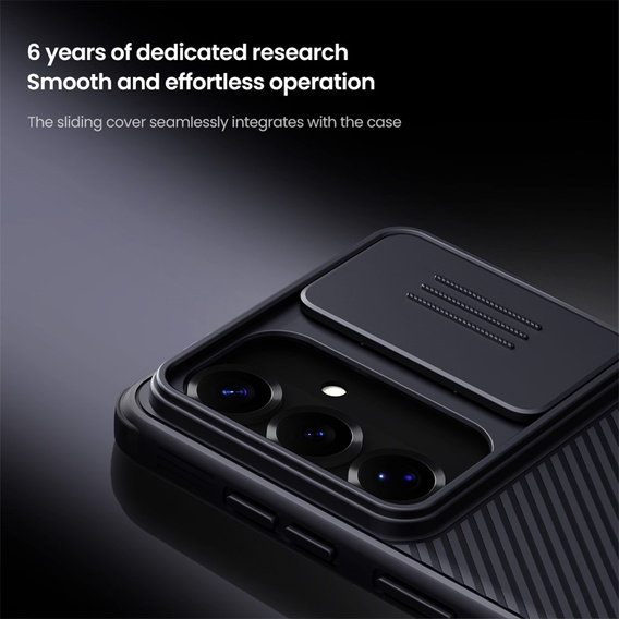 NILLKIN Camshield Pro tok kameravédővel Samsung Galaxy S26-hoz, fekete