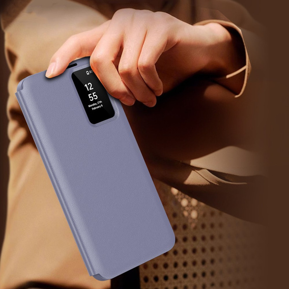 Flip tok Samsung Galaxy A55 5G, Smart View Wallet, lila