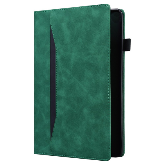 Tok Samsung Galaxy Tab S10 FE+ Plus, Classic, tolltartóval, zöld
