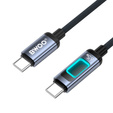 USB-C–USB-C kábel RGB háttérvilágítással, PD 60 W BWOO X324CC