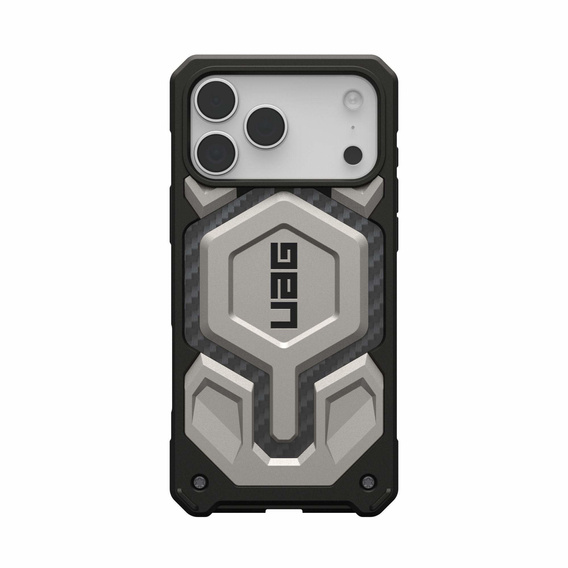 Urban Armor Gear tok iPhone 17 Pro Max, Monarch Pro Kevlar MagSafe, Titánium