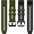 Szilikon pánt Garmin Fenix 7 / Forerunner 965 / 955 / 945 / 935, zöld / fekete
