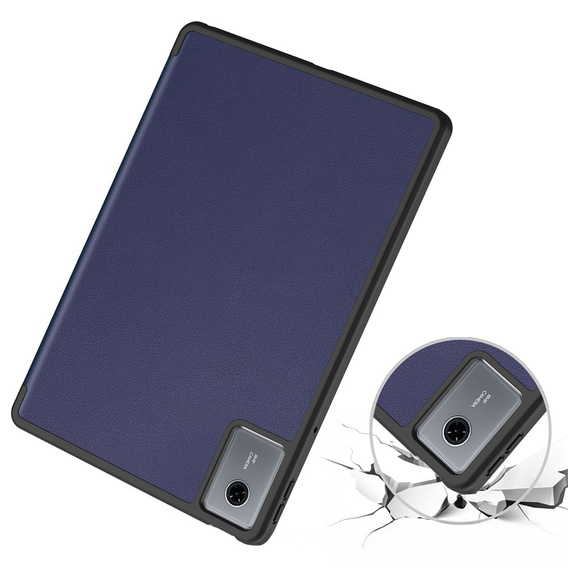 Tok Lenovo Idea Tab 11" 2025 TB336FU TB336ZU, állvány, Smartcase tolltartóval, tengerészkék színű