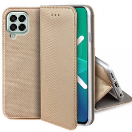 Pattintható tok a Samsung Galaxy M53 5G, Wallet Smart Magnet, kék