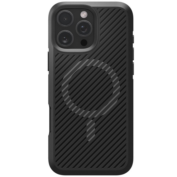 Spigen tok iPhone 16 Pro Max készülékhez, Core Armor MagSafe, fekete + 9H edzett üveg