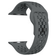 Szilikon szíj Apple Watch 1/2/3/4/4/5/6/7/8/SE/ULTRA 42/44/45/49MM órához, szürke
