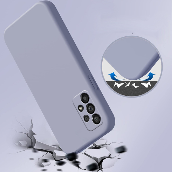 Telefontok a Samsung Galaxy A53 5G, Silicone Lite, levendula