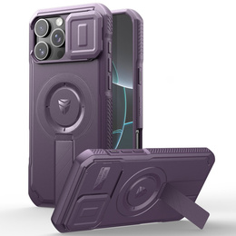 Páncélozott tok iPhone 16 Pro Max készülékhez, Dexnor CamProtect MagSafe, lila