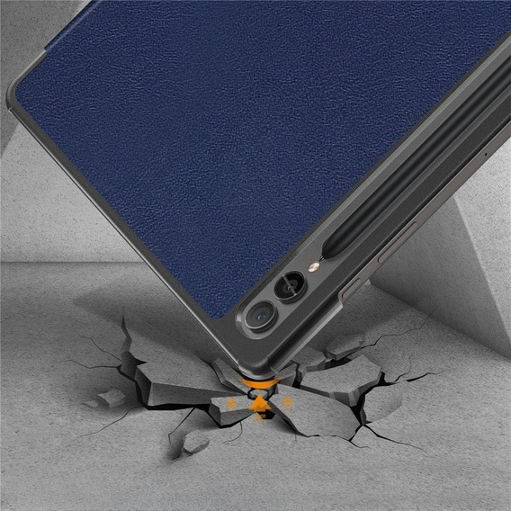 Tok Samsung Galaxy Tab S9 Plus, Smartcase tolltartóval, kék