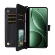 Tok patenttal a Xiaomi Poco F7 Pro / F7 Ultra-hez, Crossbody Leather Wallet, fekete