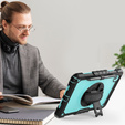Páncélozott tok Lenovo Tab M11 iPad Pro 12.9 1, védő 360, hely a tollnak, kék