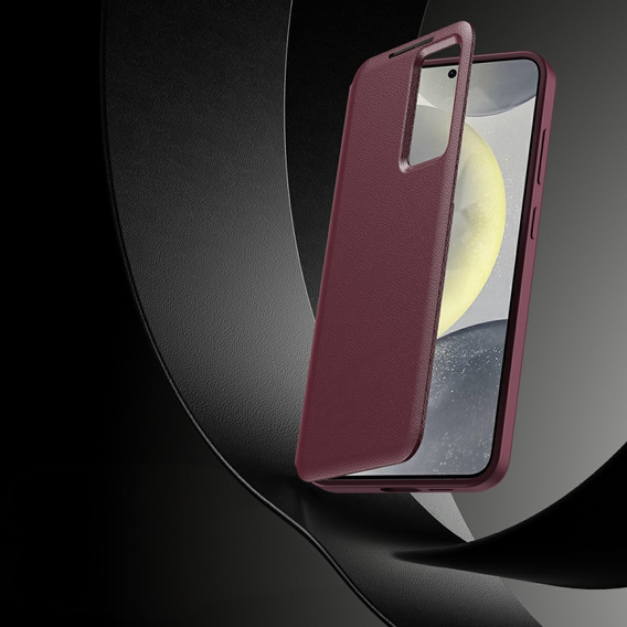Flip tok Samsung Galaxy S25 Edge, Smart View Wallet, bordó
