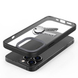 Telefontok a iPhone 13 Pro, ERBORD Hybrid Case, fekete