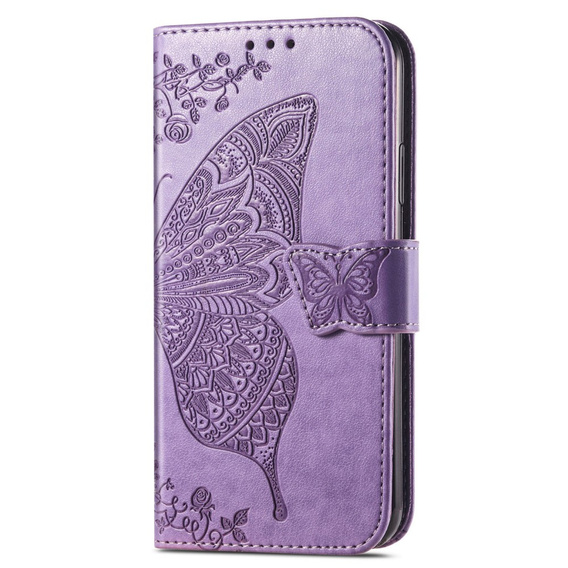 Pattintható tok a Motorola Moto G73 5G, Butterfly, lila