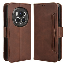 Pattintható tok a Honor Magic 6 Pro 5G, Card Slot, barna