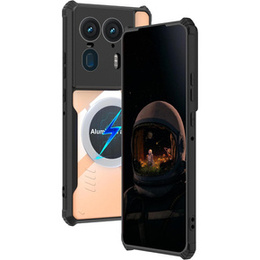 Tok Motorola Edge 50 Ultra, mágneses lemezzel, átlátszó / fekete