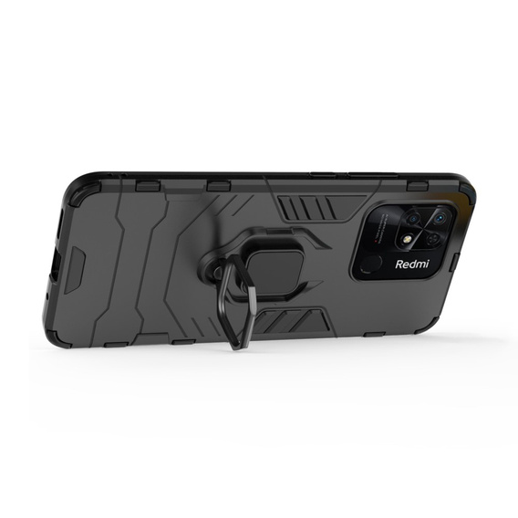 Telefontok a Xiaomi Redmi 10C, Kickstand Ring, fekete