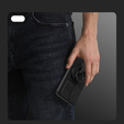 NILLKIN tok Samsung Galaxy S24, szilikon CamShield tok MagSafe-hoz, fekete