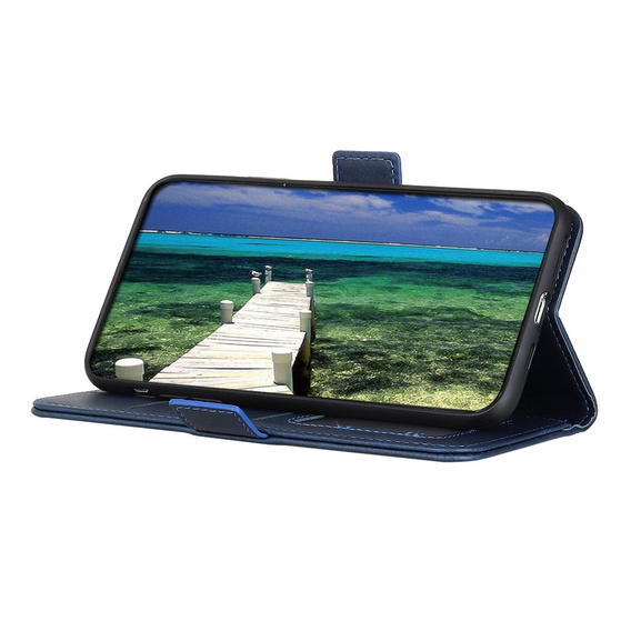 Pattintható tok a Motorola Moto E13, Wallet, kék