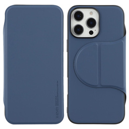 X-LEVEL tok iPhone 16 Pro készülékhez, Magnetic Card Holder, kék