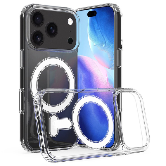 Mágneses tok TPU + akril iPhone 17 Pro Max készülékhez