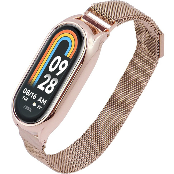 Milánói acél karkötő a Xiaomi Smart Band 10 / 9 / 8 készülékhez