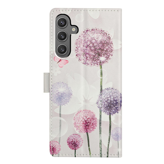 Pattintható tok a Samsung Galaxy A36 5G, Wallet, Dandelion