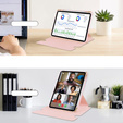Billentyűzet tok iPad Pro 11" 2024 (5 gen.), Rotary 360° Leather, rózsaszín