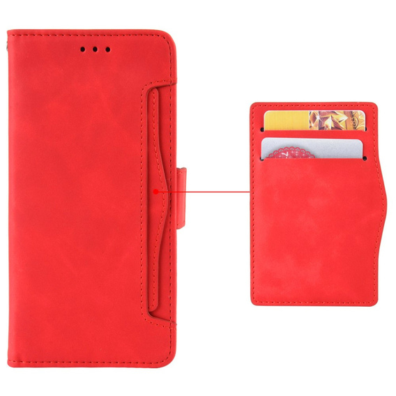 Pattintható tok a Samsung Galaxy A26, Card Slot, piros
