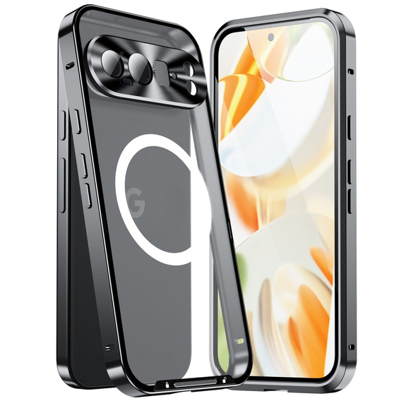 Kameravédő tok Google Pixel 9 Pro, CamShield MagSafe, fekete