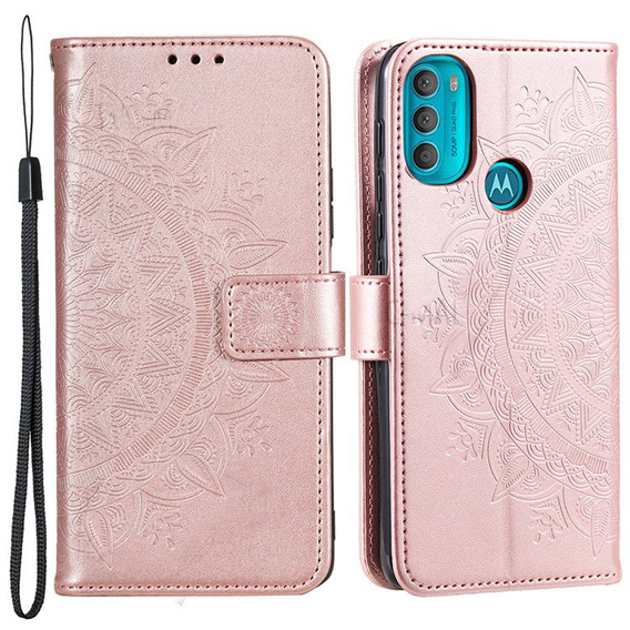 Pattintható tok a Motorola Moto G71 5G, Mandala, kék