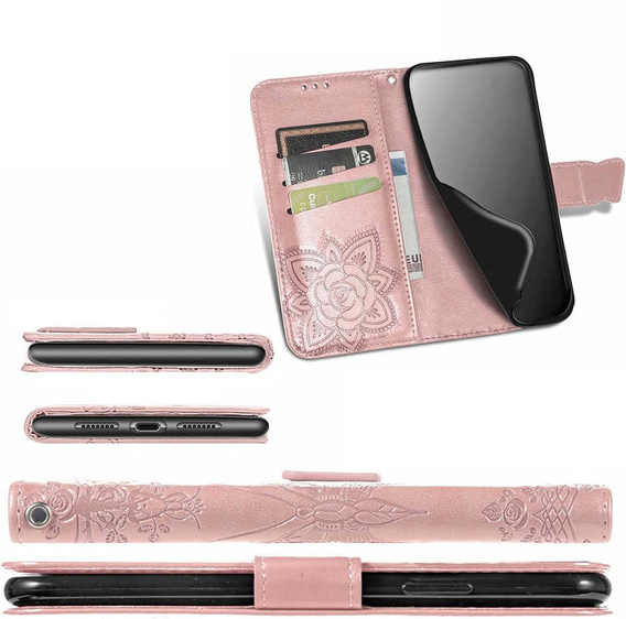 Pattintható tok a Xiaomi Redmi A5, Butterfly, rózsaszín rose gold