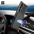 Tok Samsung Galaxy A35 5G, Card Holder Kickstand, fekete