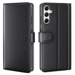 Pattintható tok Samsung Galaxy A35 5G, Split Leather, fekete