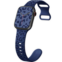 Szilikon szíj az Apple Watch 1/2/3/4/4/5/6/7/8/9/10/SE 38/40/41/42mm-es órájához.